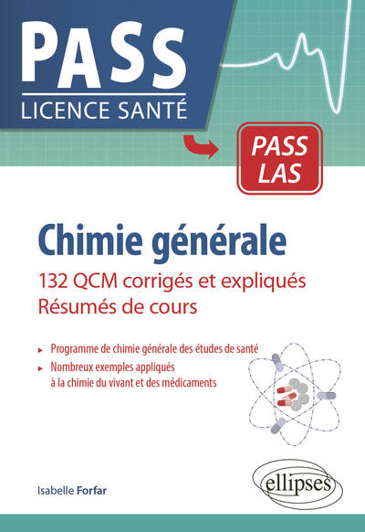 Chimie générale, QCM corrigés et rappels de cours (9782340080478-front-cover)