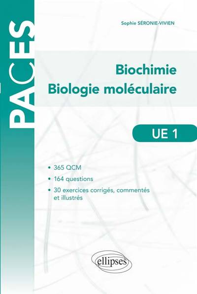 UE1 - Biochimie-Biologie moléculaire (9782340007512-front-cover)