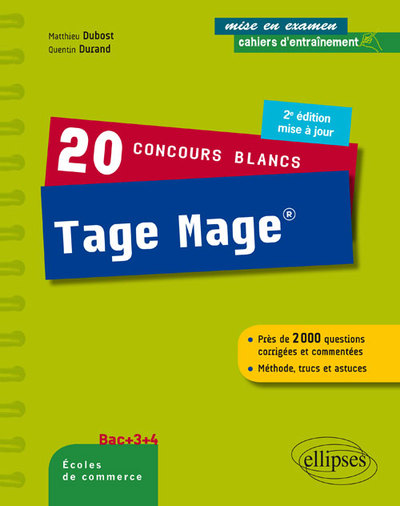 20 concours blancs Tage Mage® - Méthode, trucs et astuces - 2e édition mise à jour (9782340010888-front-cover)