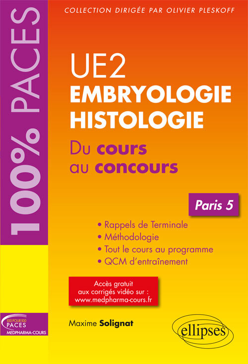 UE2 - Embryologie-Histologie (Paris 5) (9782340021198-front-cover)