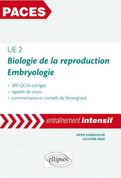 UE2 - Biologie de la reproduction - Embryologie (9782340007482-front-cover)