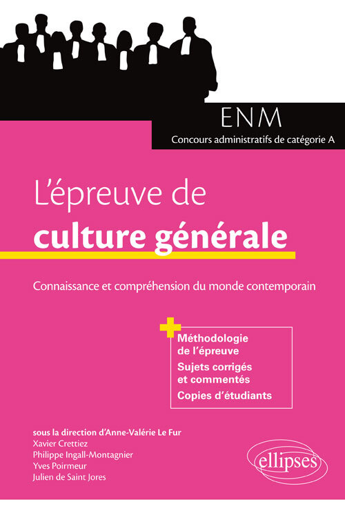 L'épreuve de culture générale aux concours. Connaissance et compréhension du monde contemporain (ENM et concours administratifs  (9782340016101-front-cover)