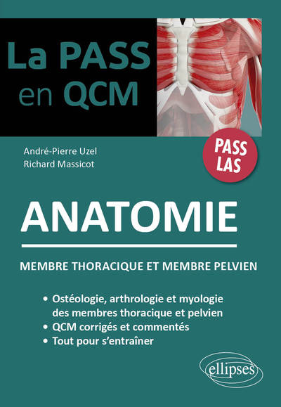 QCM d'anatomie - Membre thoracique et membre pelvien (9782340063839-front-cover)