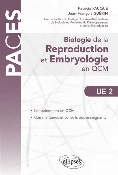 UE2 - Biologie de la reproduction - Embryologie en QCM (9782340003415-front-cover)