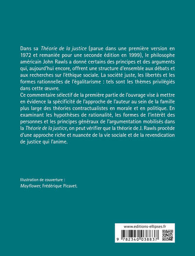 John Rawls, Théorie de la justice, Première partie (9782340038837-back-cover)
