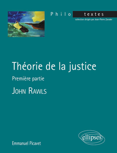 John Rawls, Théorie de la justice, Première partie (9782340038837-front-cover)