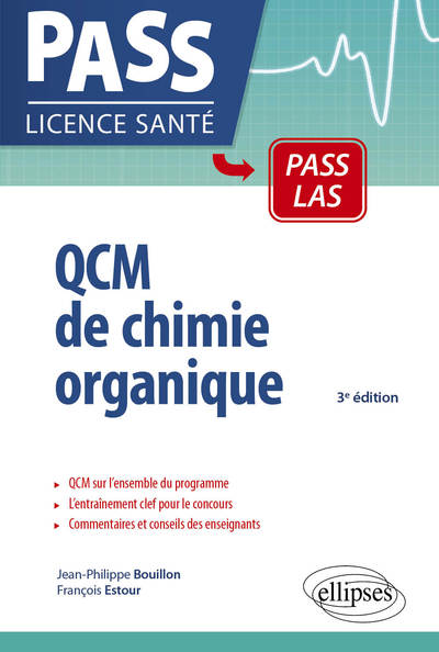 UE1 - QCM de chimie organique - 3e édition (9782340022447-front-cover)