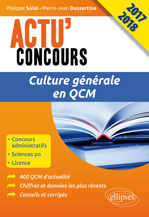 Culture générale en QCM - concours 2017-2018 (9782340012936-front-cover)