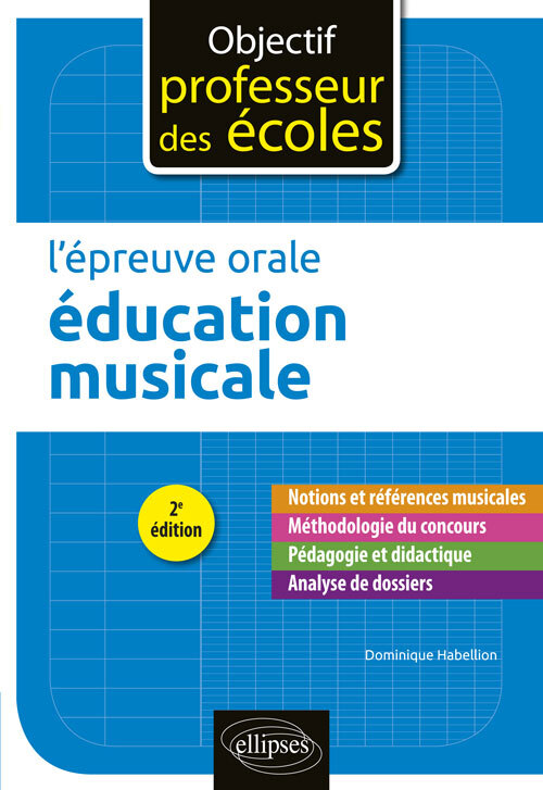 L'épreuve orale d'éducation musicale - 2e édition (9782340025677-front-cover)