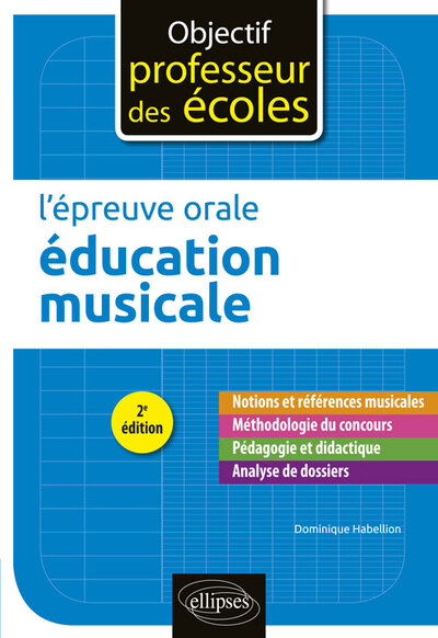 L'épreuve orale d'éducation musicale - 2e édition (9782340025677-front-cover)