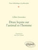 Deux leçons sur l'animal et l'homme (9782340037793-front-cover)