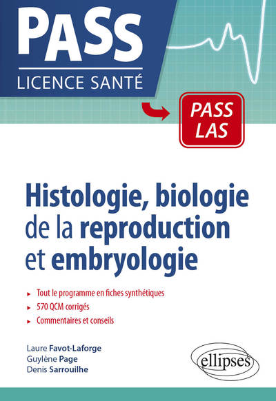 Histologie, biologie de la reproduction et embryologie en PASS et LAS (9782340041400-front-cover)