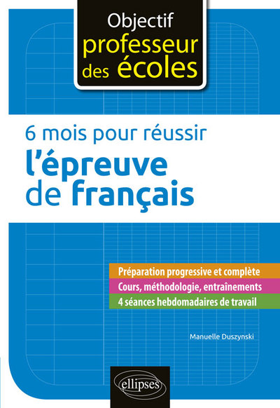 6 mois pour réussir l'épreuve de français (9782340019829-front-cover)
