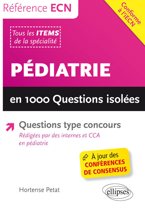 Pédiatrie en 1000 questions isolées (9782340011434-front-cover)