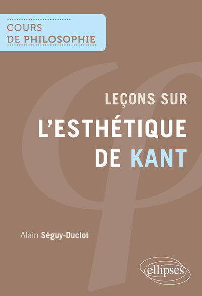 Leçons sur l'esthétique de Kant (9782340028227-front-cover)