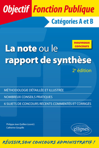 La note ou le rapport de synthèse - 2e édition (9782340013223-front-cover)