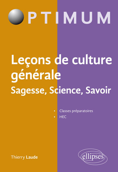Leçons de culture générale, Sagesse, Science, Savoir (9782340025509-front-cover)