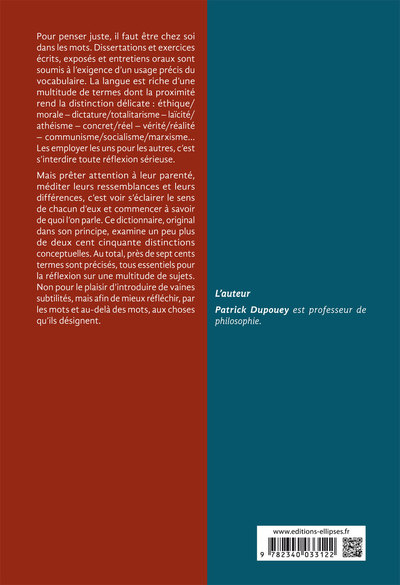 Culture Générale - Choisir le juste mot - 2e édition (9782340033122-back-cover)