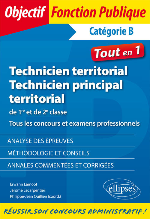 Technicien territorial et technicien principal de 1re et de 2e classe. Tous les concours et examens professionnels (9782340019881-front-cover)