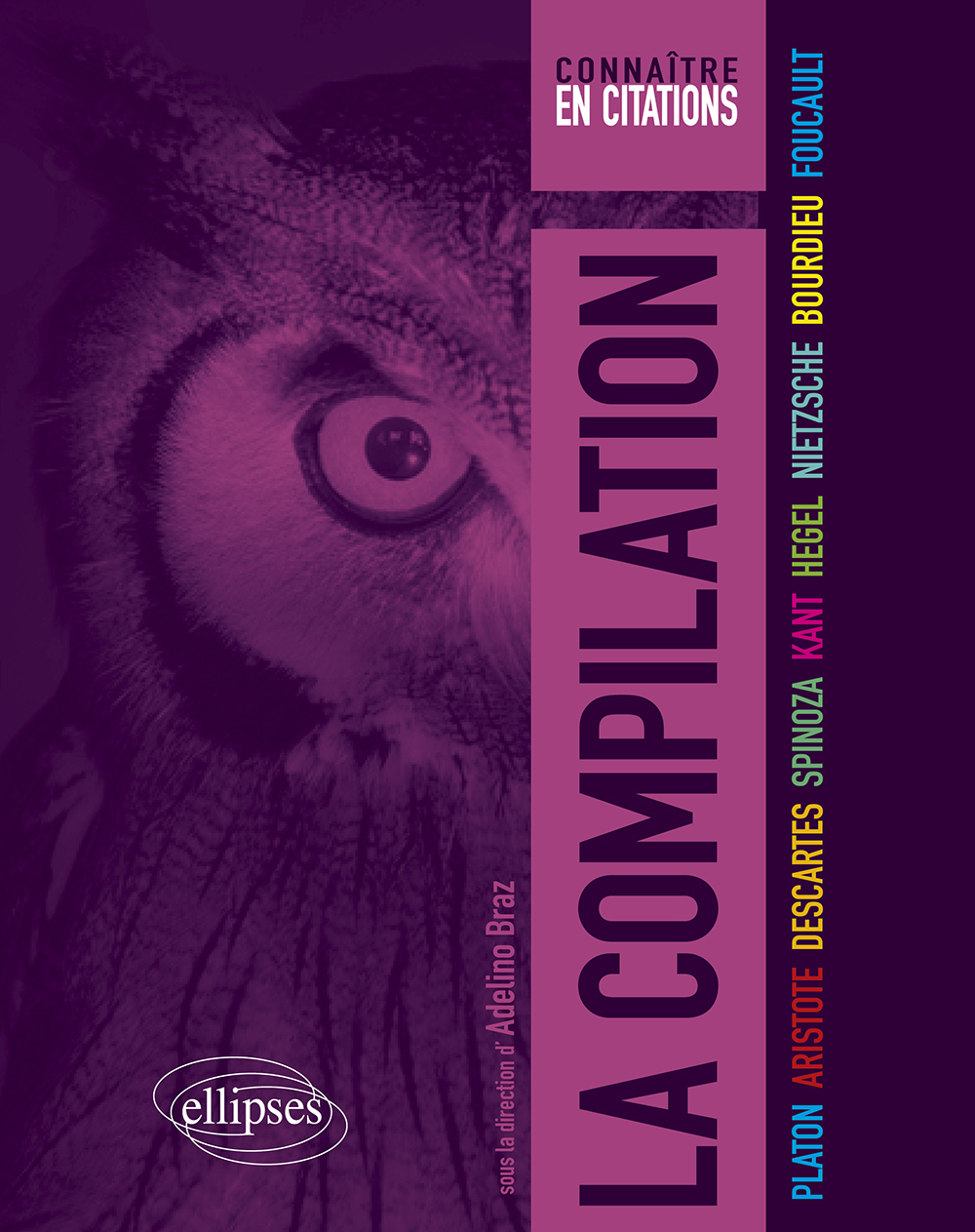 La compilation, Platon, Aristote, Descartes, Spinoza, Kant, Hegel, Nietzsche, Bourdieu, Foucault (9782340078079-front-cover)