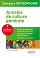 Annales de culture générale - concours orthophonie (9782340001640-front-cover)