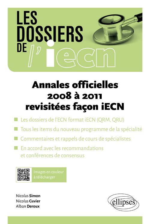 Annales officielles 2008 à 2011 revisitées facon iECN (9782340014718-front-cover)