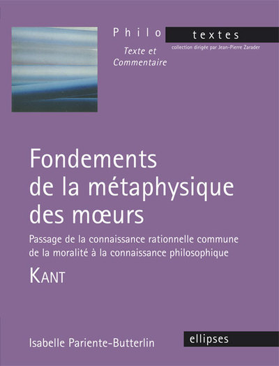 Kant, Fondements de la métaphysique des moeurs, section I (9782340004153-front-cover)