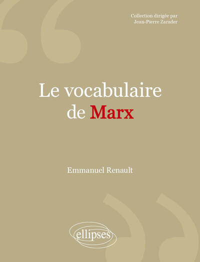Le vocabulaire de Marx (9782340004368-front-cover)