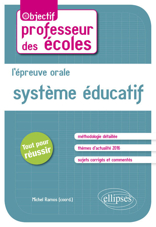 L'épreuve orale. Système éducatif (9782340013247-front-cover)