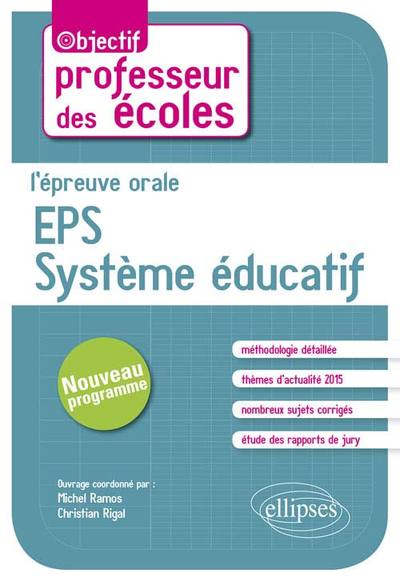 L’épreuve orale EPS / Système éducatif (9782340003996-front-cover)