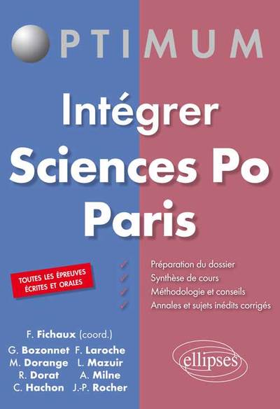 Intégrer Sciences Po Paris (9782340002562-front-cover)