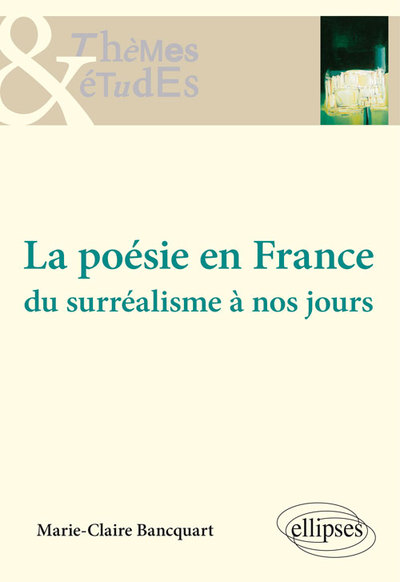 La poésie en France - Du surréalisme à nos jours (9782340010857-front-cover)