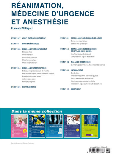 Anesthésie - réanimation et médecine d'urgence (9782340028906-back-cover)