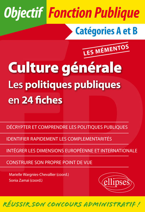 Culture générale. Les politiques publiques en 24 fiches (9782340015036-front-cover)