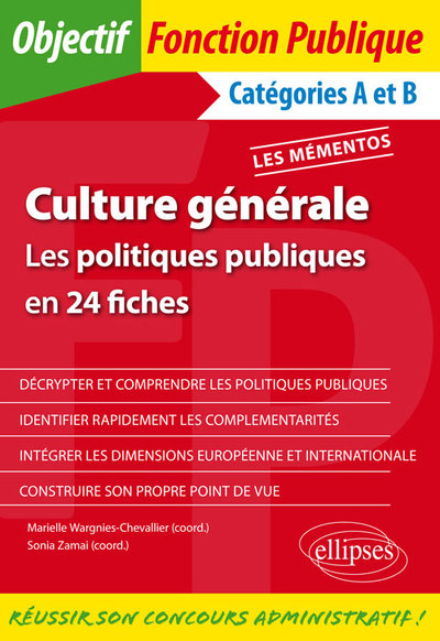 Culture générale. Les politiques publiques en 24 fiches (9782340015036-front-cover)