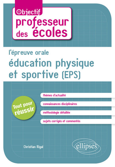L’épreuve orale d’Éducation physique et sportive (EPS) (9782340013254-front-cover)