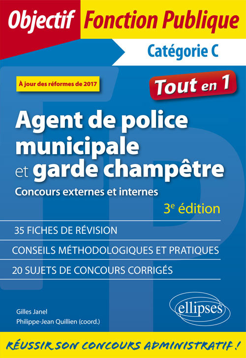 Agent de police municipale et garde champêtre - 3e édition (9782340022027-front-cover)