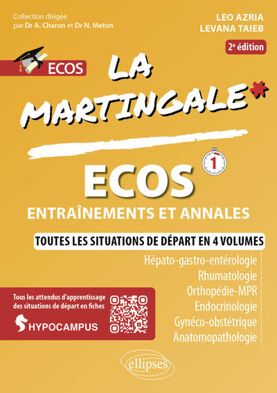 ECOS, Hépato-gastro-entérologie - Rhumatologie - Orthopédie - MPR - Endocrinologie - Gynéco-Obstétrique - Anatomopathologie (9782340098107-front-cover)