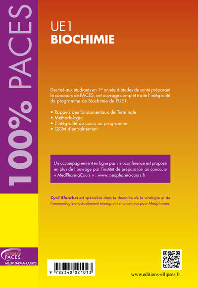 UE1 - Biochimie (Paris 7) (9782340021013-back-cover)