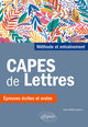 CAPES de Lettres. Méthode et entraînements, épreuves écrites et orales (9782340029330-front-cover)