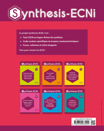 Synthesis-ECNi - 4/7 - Dermatologie Rhumatologie Orthopédie-Traumatologie Médecine Physique et Réadaptation-Handicap (9782340033092-back-cover)