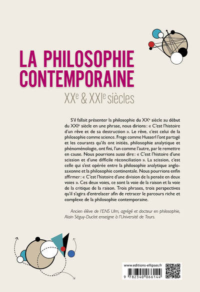 La philosophie contemporaine. XXe et XXIe siècles. (9782340066144-back-cover)
