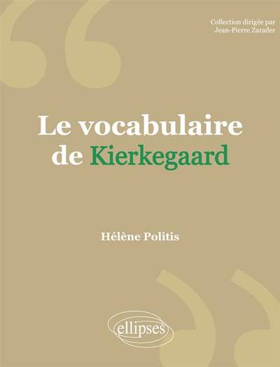 Le vocabulaire de Kierkegaard (9782340004375-front-cover)
