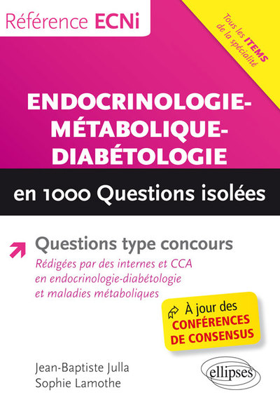Endocrinologie-métabolique-diabétologie en 1000 questions isolées (9782340018327-front-cover)