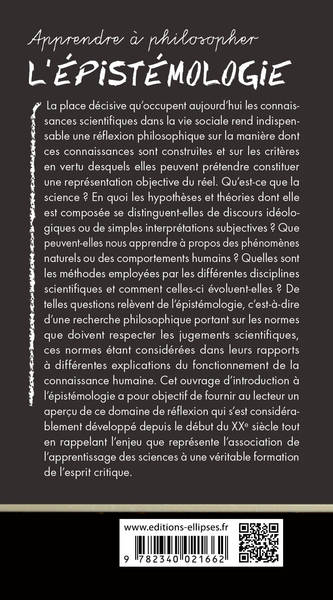 L'épistémologie (9782340021662-back-cover)