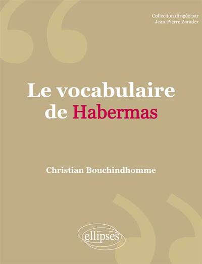 Le vocabulaire de Habermas (9782340004399-front-cover)
