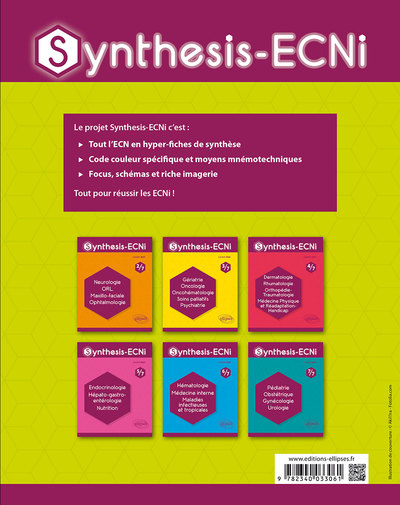 Synthesis-ECNi - 1/7 - Cardiovasculaire Pneumologie Néphrologie Réanimation (9782340033061-back-cover)