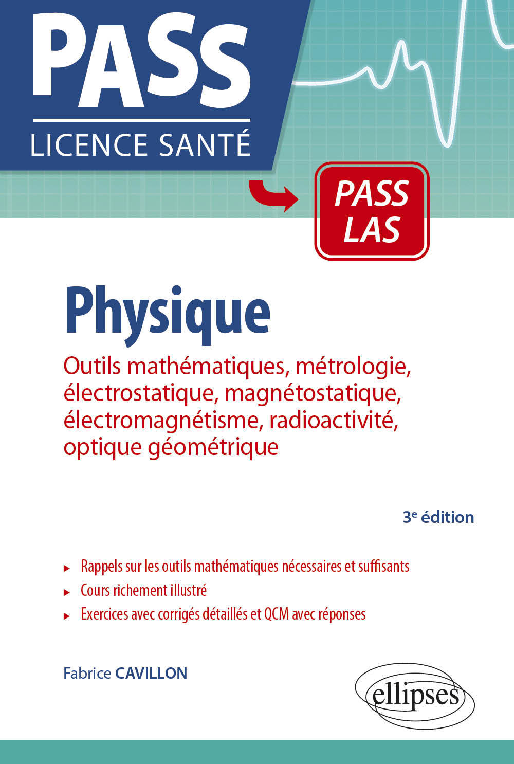 UE3 - Physique, Outils mathématiques, métrologie, électrostatique, magnétostatique, électromagnétisme, radioactivité, optique gé (9782340029439-front-cover)