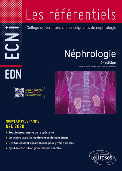 Néphrologie - 9e édition - Conforme à la réforme des ECNi (9782340042865-front-cover)