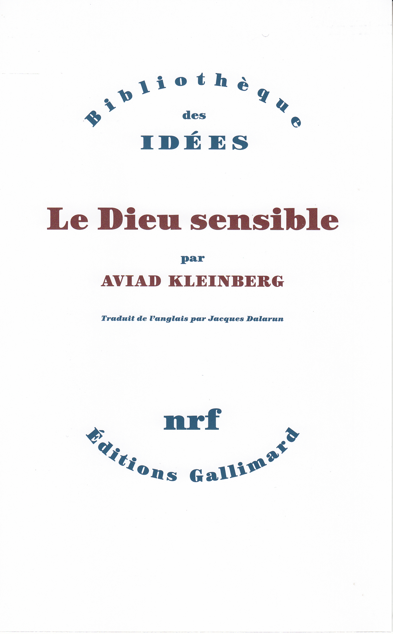 Le Dieu sensible (9782072690525-front-cover)